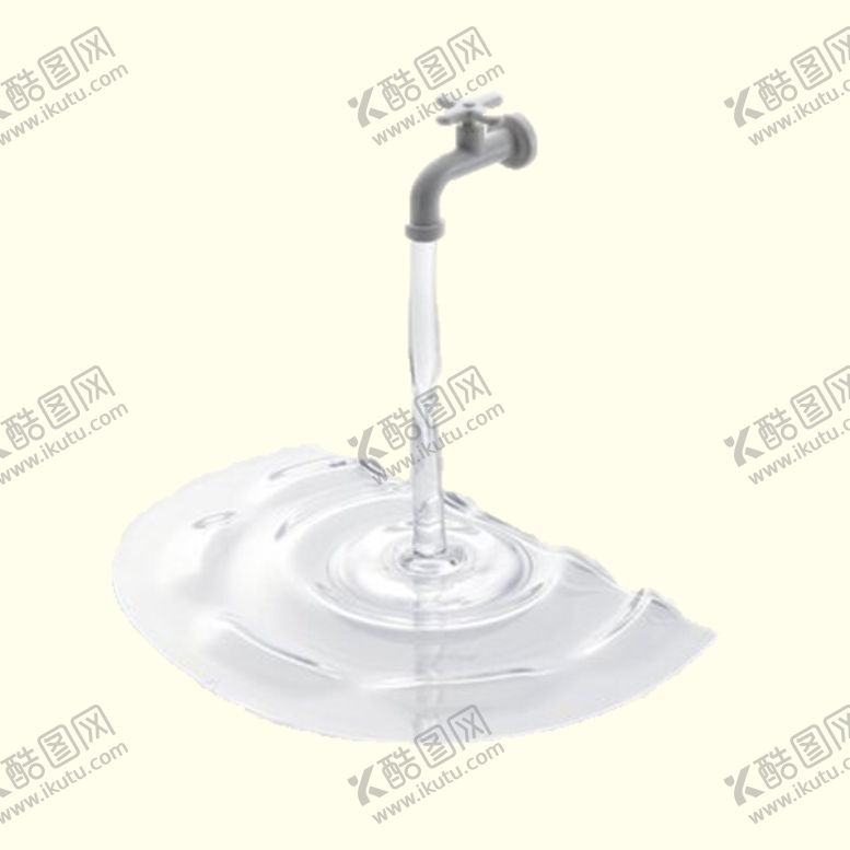编号：82234305081154369618【酷图网】源文件下载-水龙头流下一滩水