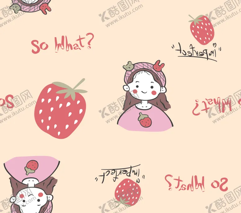 编号：27643603291904471661【酷图网】源文件下载-草莓女孩