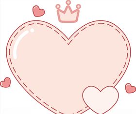 女人街粉色爱情边框元素