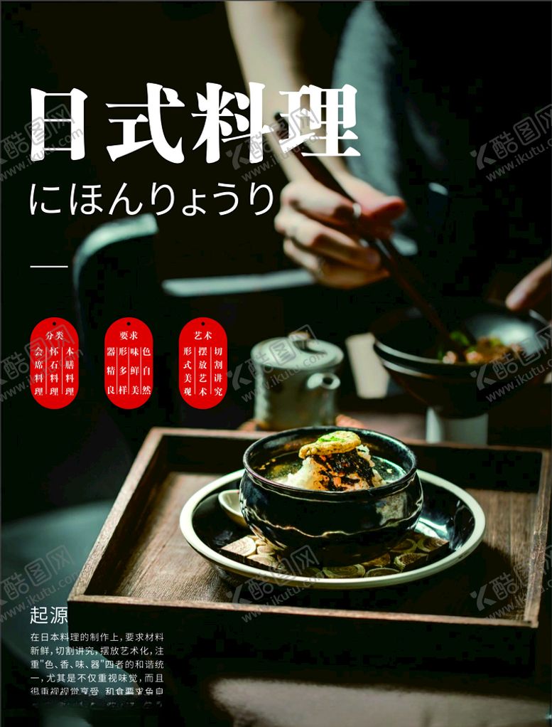 编号：22583907071205217154【酷图网】源文件下载-日本料理海报
