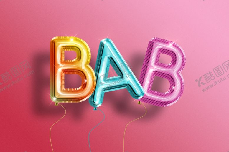 编号：15976309161349229977【酷图网】源文件下载-BAB文字气球设计