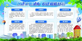 创建文明城市标语公益宣传展板