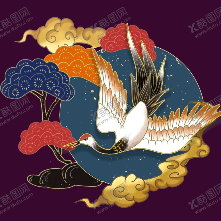 编号：10693709170503421072【酷图网】源文件下载-仙鹤