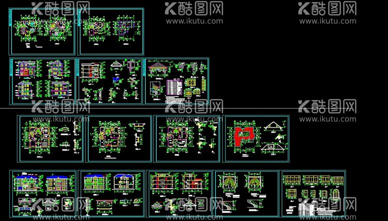 编号：81375210181143498890【酷图网】源文件下载-别墅施工图