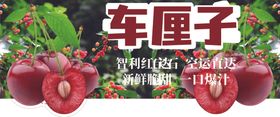 生鲜车厘子吊牌水果banner