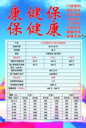 泰康健保通彩页