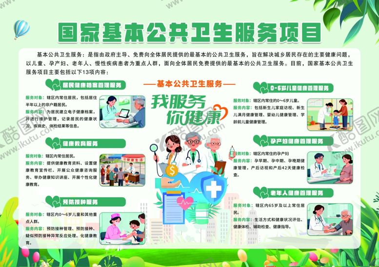 编号：97960711010541017304【酷图网】源文件下载-国家基本公共卫生服务项目