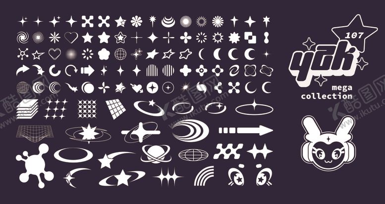 编号：10525909231523106897【酷图网】源文件下载-卡通风格图标素材集合