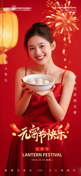 医美私密美业元宵节海报
