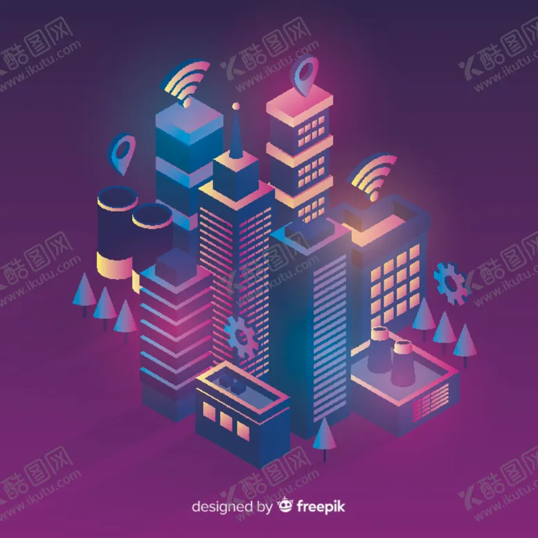编号：53645109261354498101【酷图网】源文件下载-2.5d智慧城市