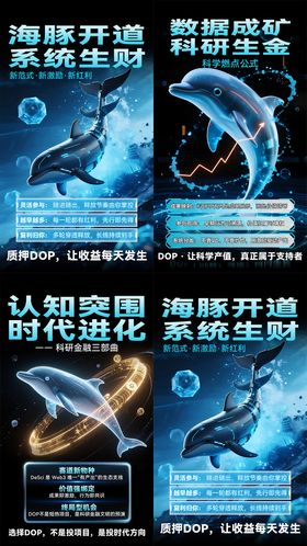 海豚区块链海报