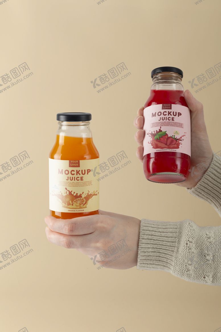 编号：04165809131947299485【酷图网】源文件下载-瓶子样机  塑料瓶蜂蜜罐
