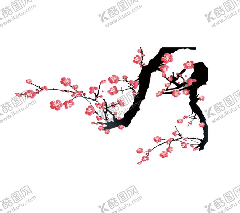 编号：56242205060613365887【酷图网】源文件下载-中国风水墨梅
