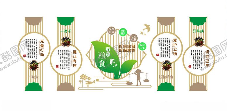 编号：34365301270135084869【酷图网】源文件下载-食堂文化墙