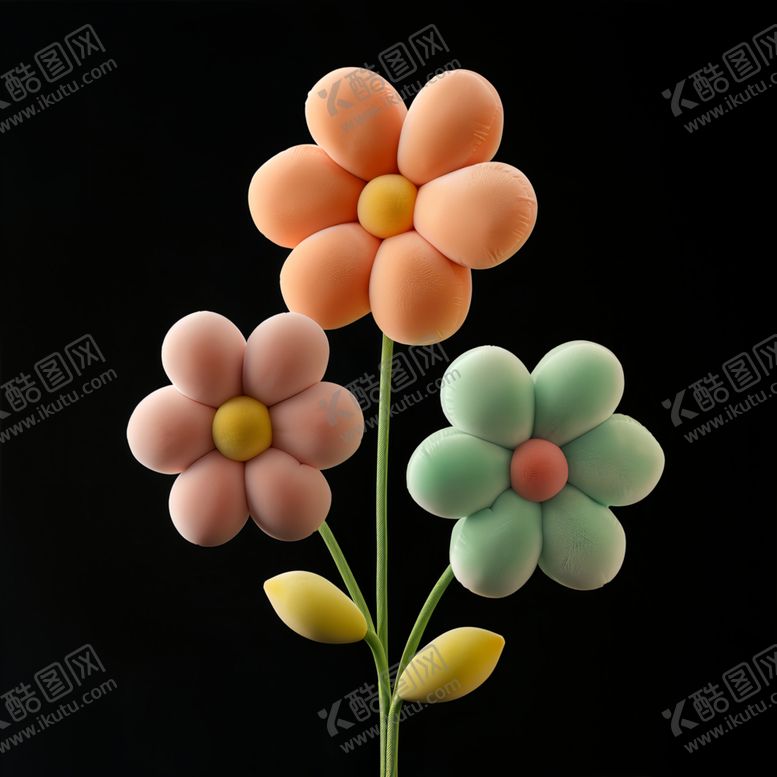 编号：96524802100250074859【酷图网】源文件下载-立体花朵