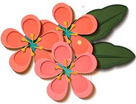立体装饰花朵