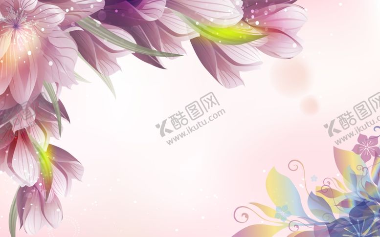 编号：43697803250740162306【酷图网】源文件下载-梦幻花卉背景