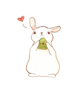 中秋插画可爱卡通兔子免扣海报图案png