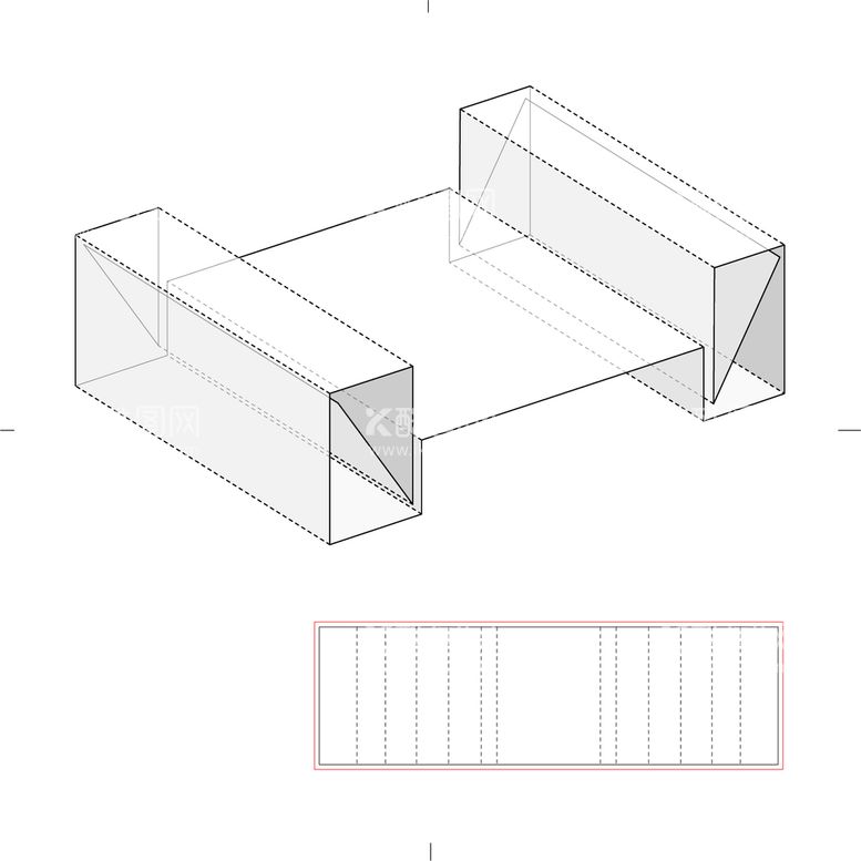 编号：63149209211321464568【酷图网】源文件下载-包装盒刀版图 