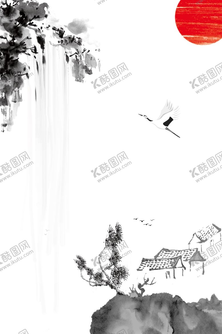 编号：26579910272237183285【酷图网】源文件下载-水墨背景