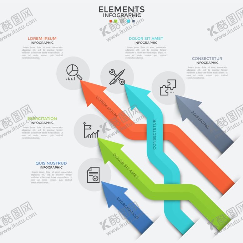编号：73975209112245047055【酷图网】源文件下载-信息图表解决方案矢量图形设计