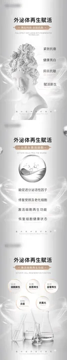 外泌体再生医美海报成份试管护肤功效