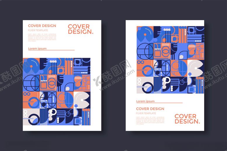 编号：30541811181920459608【酷图网】源文件下载-几何图案创意封面