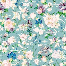 清新花卉图案背景图