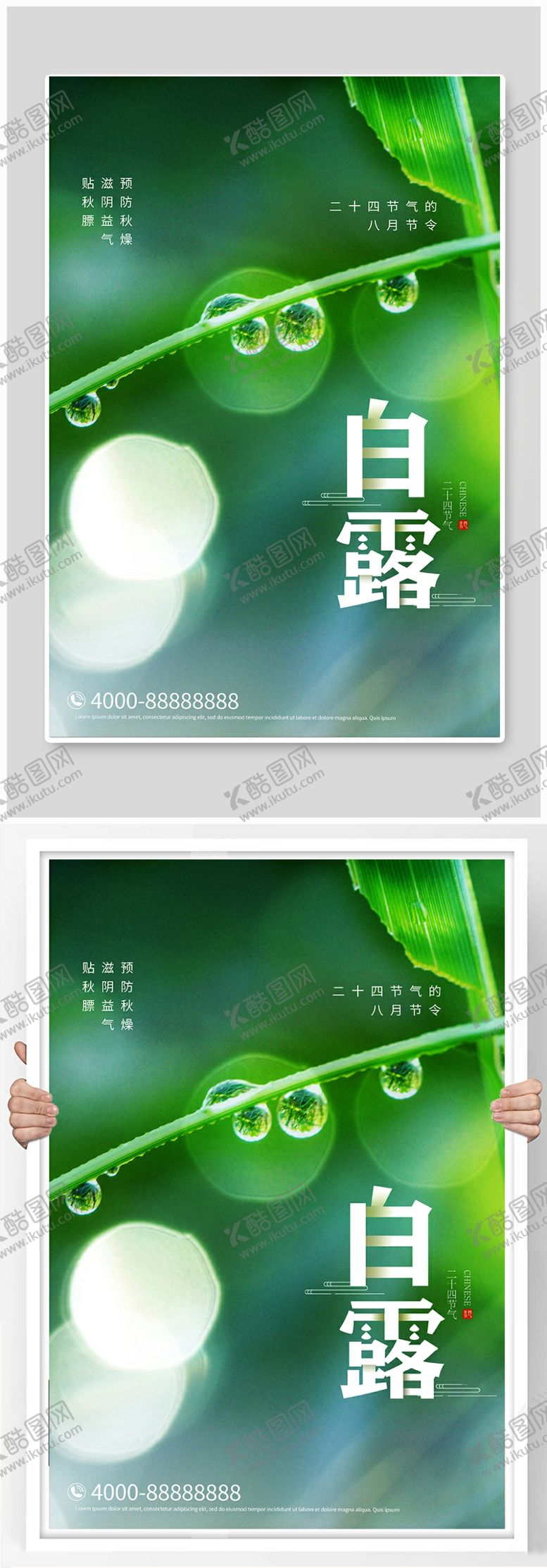 编号：26100007121911326427【酷图网】源文件下载-白露节气稿海报