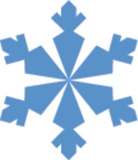 雪花下雨白色标志装饰