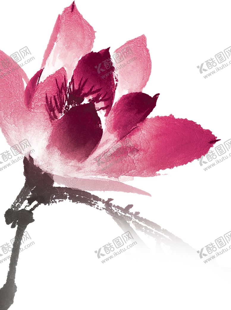 编号：71797005031056336606【酷图网】源文件下载-水墨荷花粉色荷花荷花意境