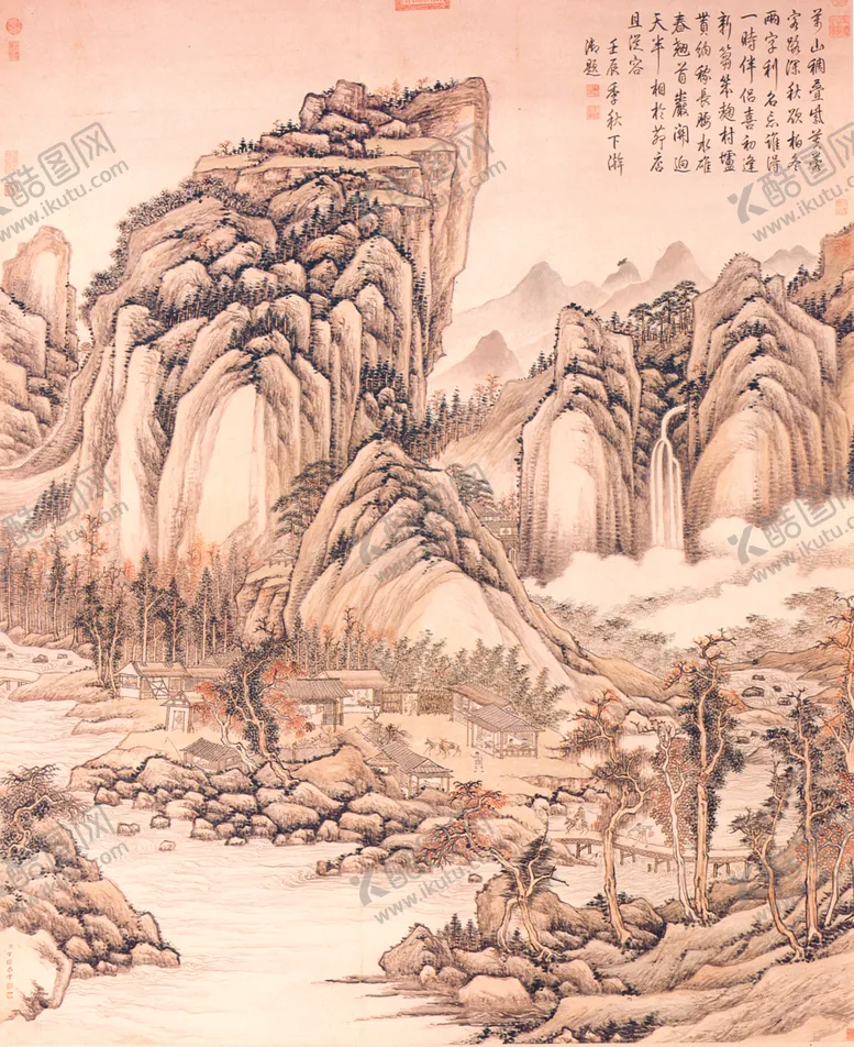 编号：79582606291908561215【酷图网】源文件下载-山水国画书法