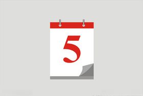 日历效果图矢量