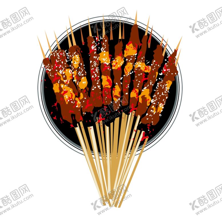 编号：22558106151737114186【酷图网】源文件下载-羊肉串