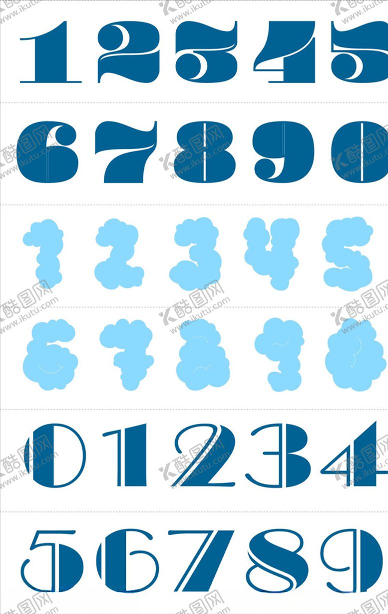编号：60539409192223061934【酷图网】源文件下载-卡通数字