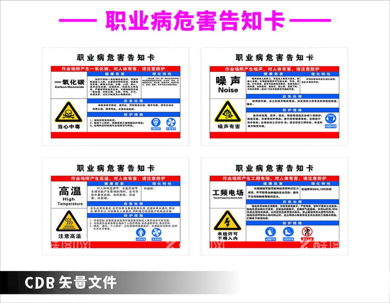 编号：69637112210752178447【酷图网】源文件下载-职业病危害告知卡