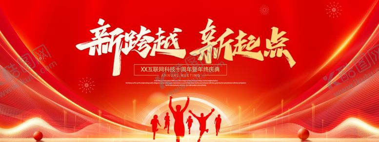 编号：81820511021038003050【酷图网】源文件下载-新跨越新起点宣传展板