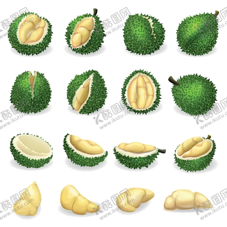 编号：95638409160335378512【酷图网】源文件下载-卡通榴莲免扣促销