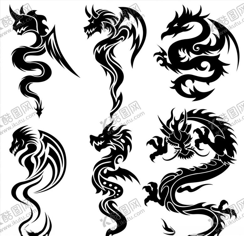 编号：13316209211100338090【酷图网】源文件下载-龙刺青