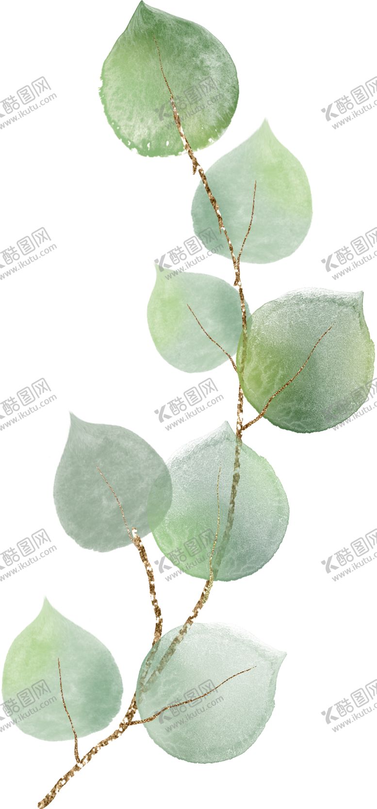 编号：45362905151056151031【酷图网】源文件下载-北欧小清新水彩植物图案