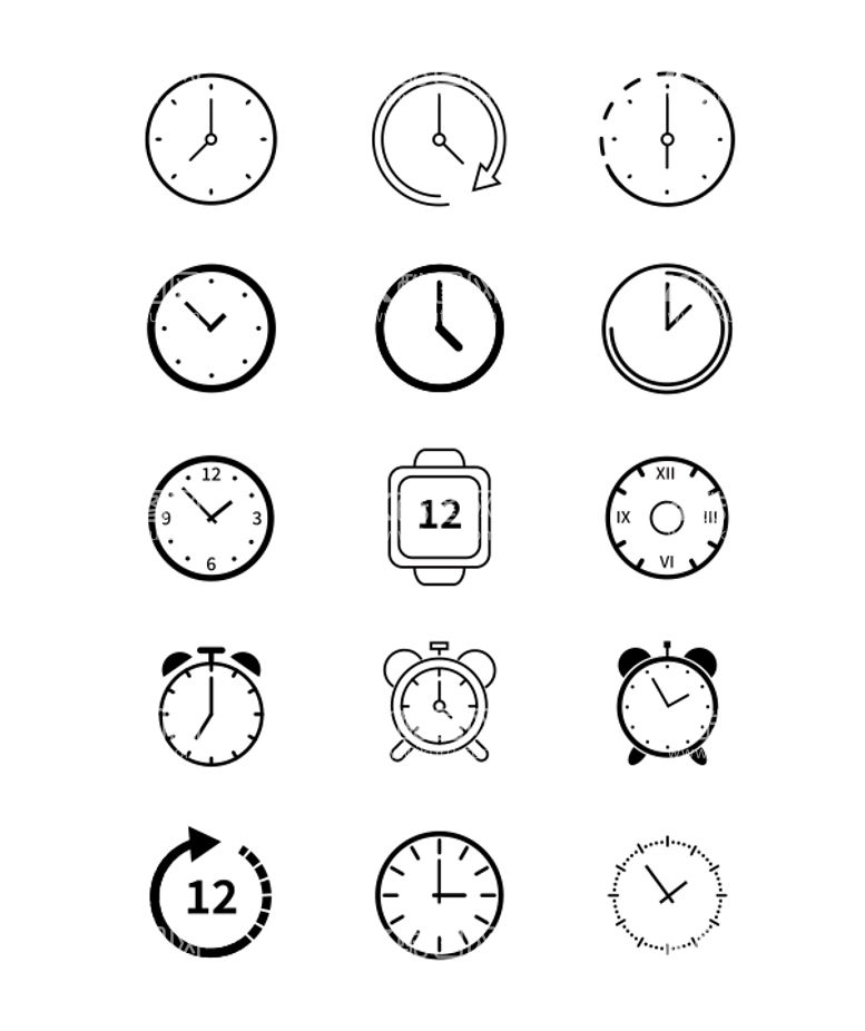 编号：93787612181258599988【酷图网】源文件下载-时间图标