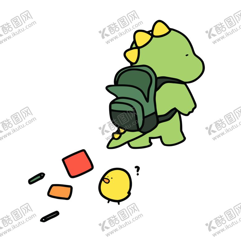编号：46149801201011175705【酷图网】源文件下载-恐龙插画