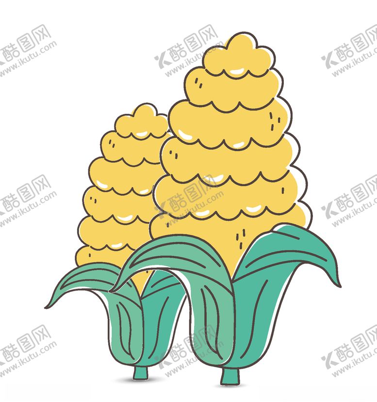编号：75323607081450386718【酷图网】源文件下载-手绘玉米