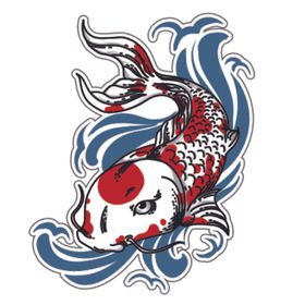 鲤鱼插画图案