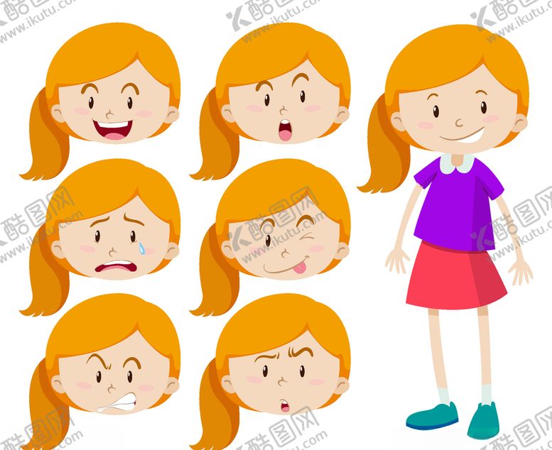 编号：50411710211358349122【酷图网】源文件下载-不同表情