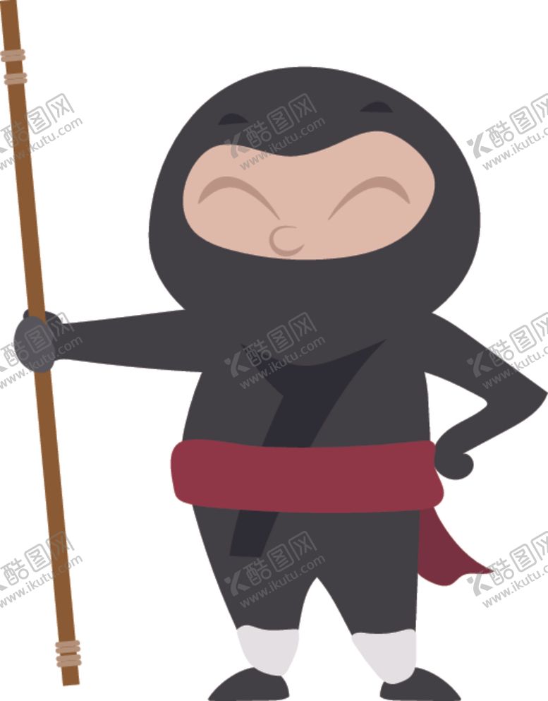 编号：80360210081540408234【酷图网】源文件下载-卡通忍者
