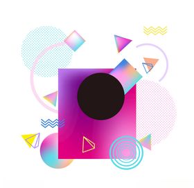 孟菲斯风格时尚潮流几何点线面