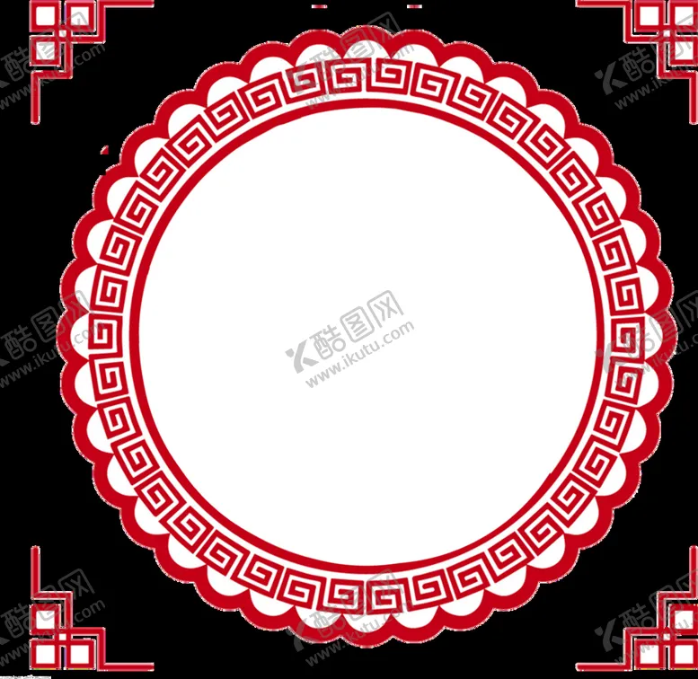 编号：92365809251440446937【酷图网】源文件下载-中国风门楣图案花纹边角