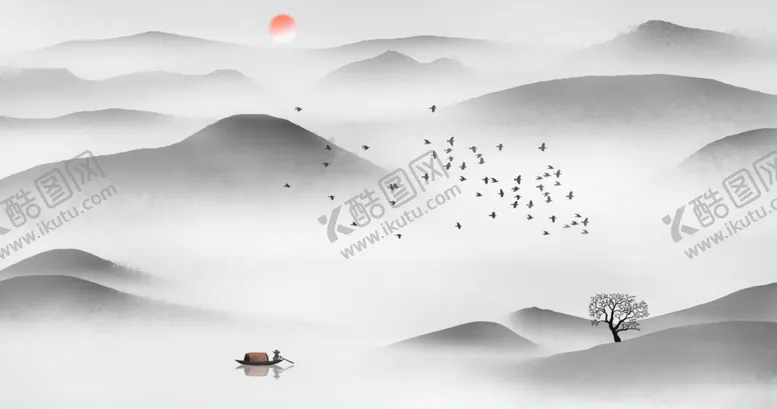 编号：50715702130123504147【酷图网】源文件下载-水墨山水画