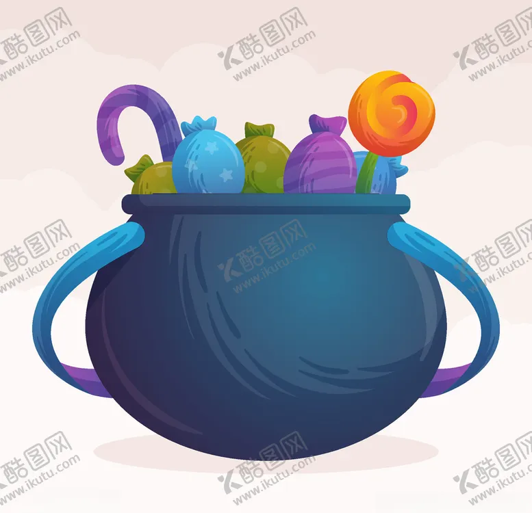 编号：43609403221724375094【酷图网】源文件下载-万圣节糖果篮子